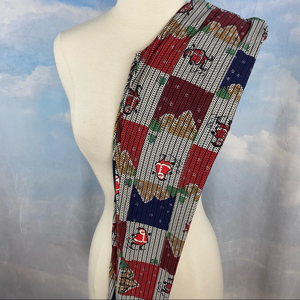 LuLaRoe Checkerboard Holiday Leggings Tween